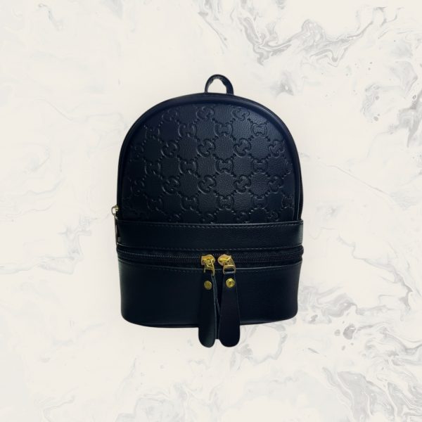 Mini mochila de cuero sintético trenzado - Imagen 4