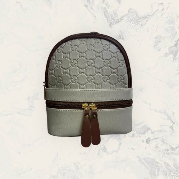 Mini mochila de cuero sintético trenzado - Imagen 5