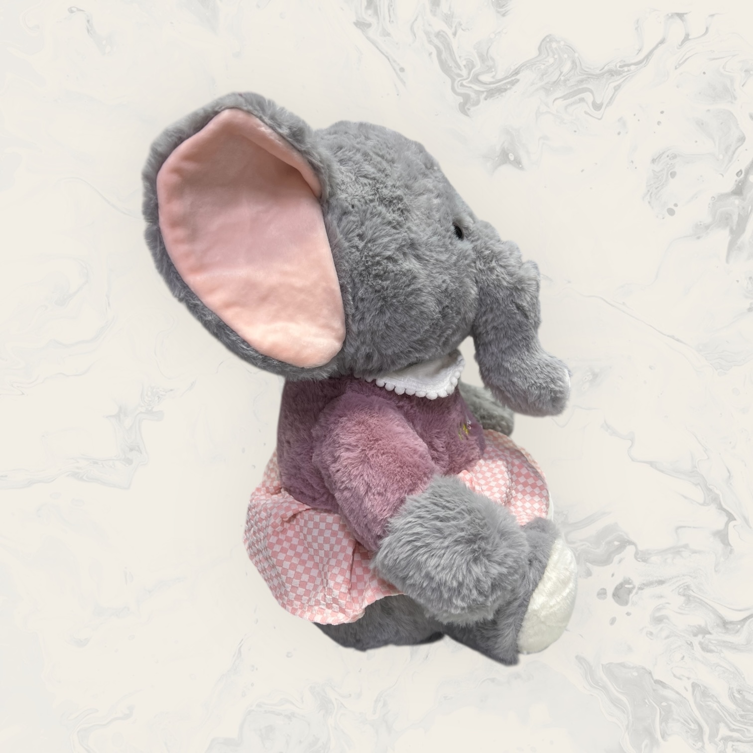 Peluche de Elefanta con Vestido Rosado - Imagen 2