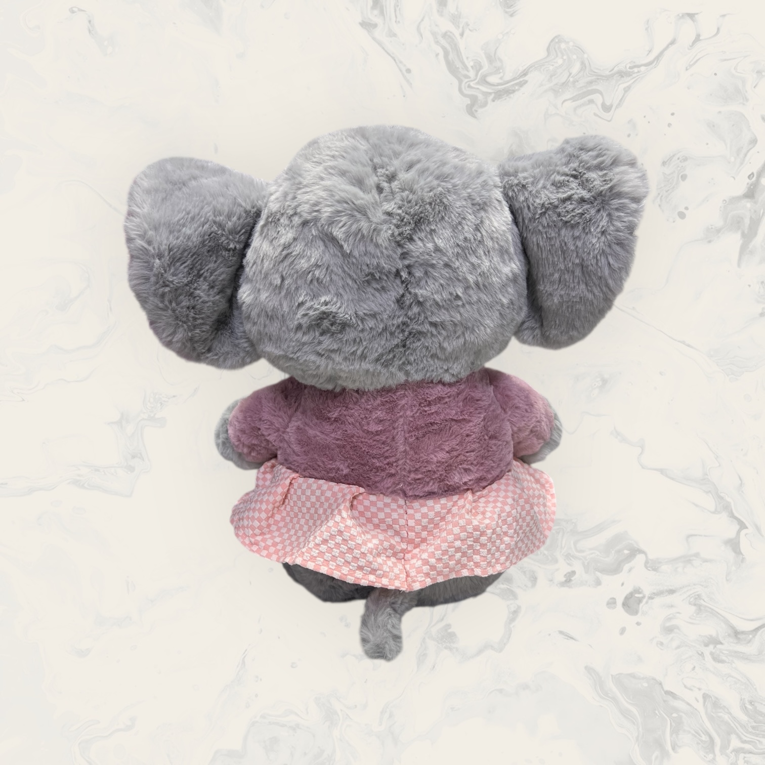 Peluche de Elefanta con Vestido Rosado - Imagen 3